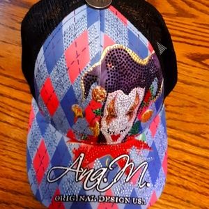 August Hats Blue, Pink & Purple Sequin Embellished Cap
